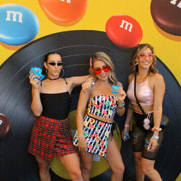 M&Ms at music festival